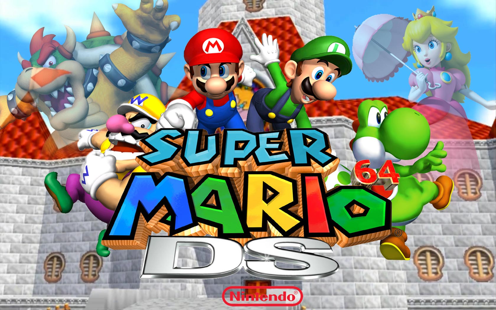 Image - Super Mario 64 DS Widescreen Wallpaper - MarioWiki - Wikia