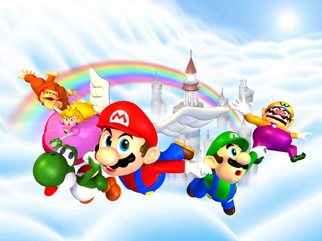 Desktop Wallpaper from Super Mario Games on the Nintendo 64