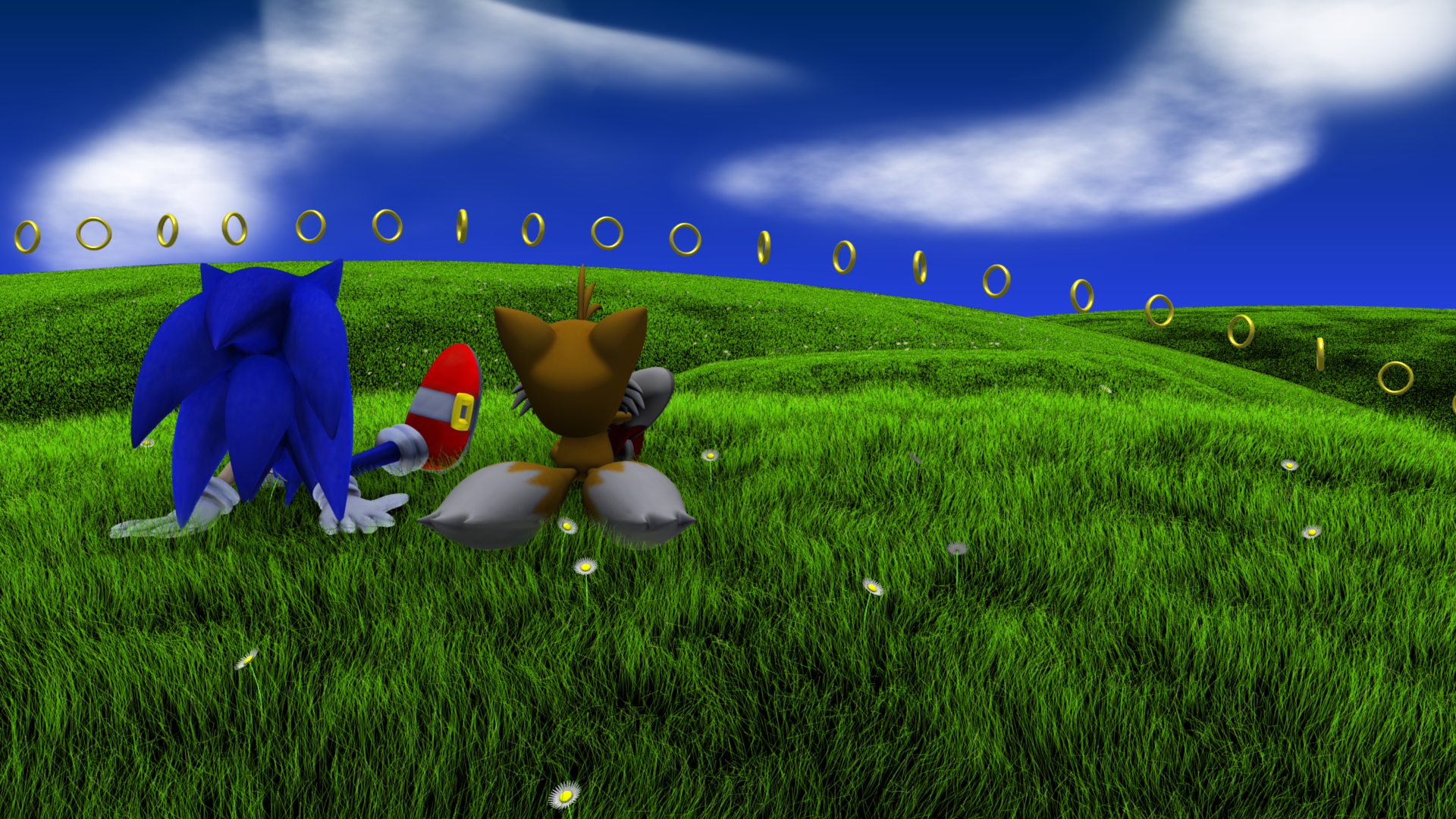 3D Sonic Desktop Wallpapers by Compense The Sonic Stadium