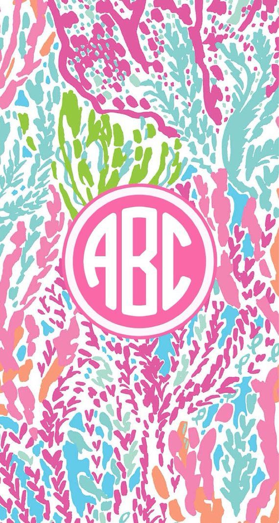 Lilly Pulitzer Monogram Wallpaper - 6 PRINTS AVAILABLE on Etsy