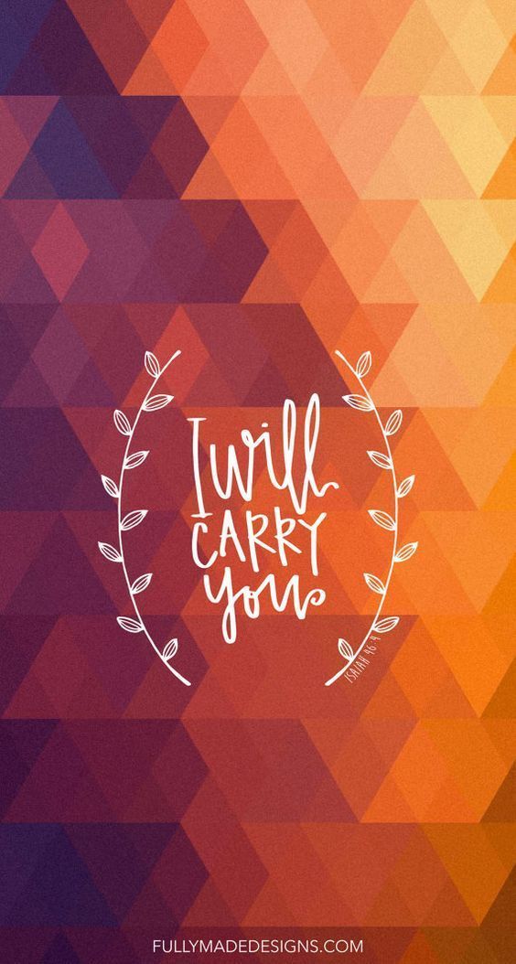 FREE iPhone Wallpaper Background I Will Carry You by FullyMade