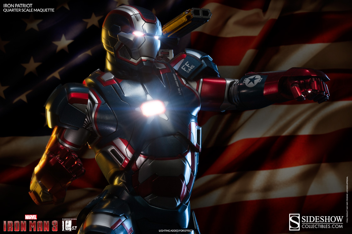 Win an Iron Patriot Quarter Maquette from Sideshow Collectibles ...