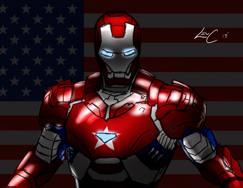 Iron Patriot Sketch by thelincdesign on DeviantArt
