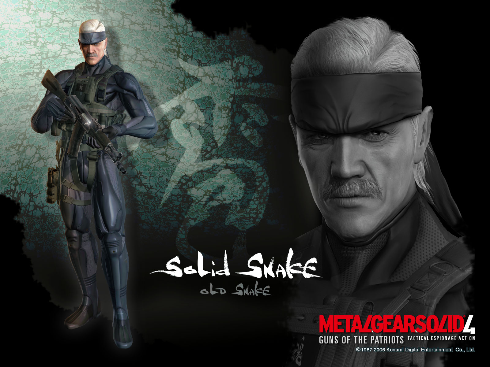 Solid Snake Metal Gear Solid 4 wallpaper | www.Games80.Net ...