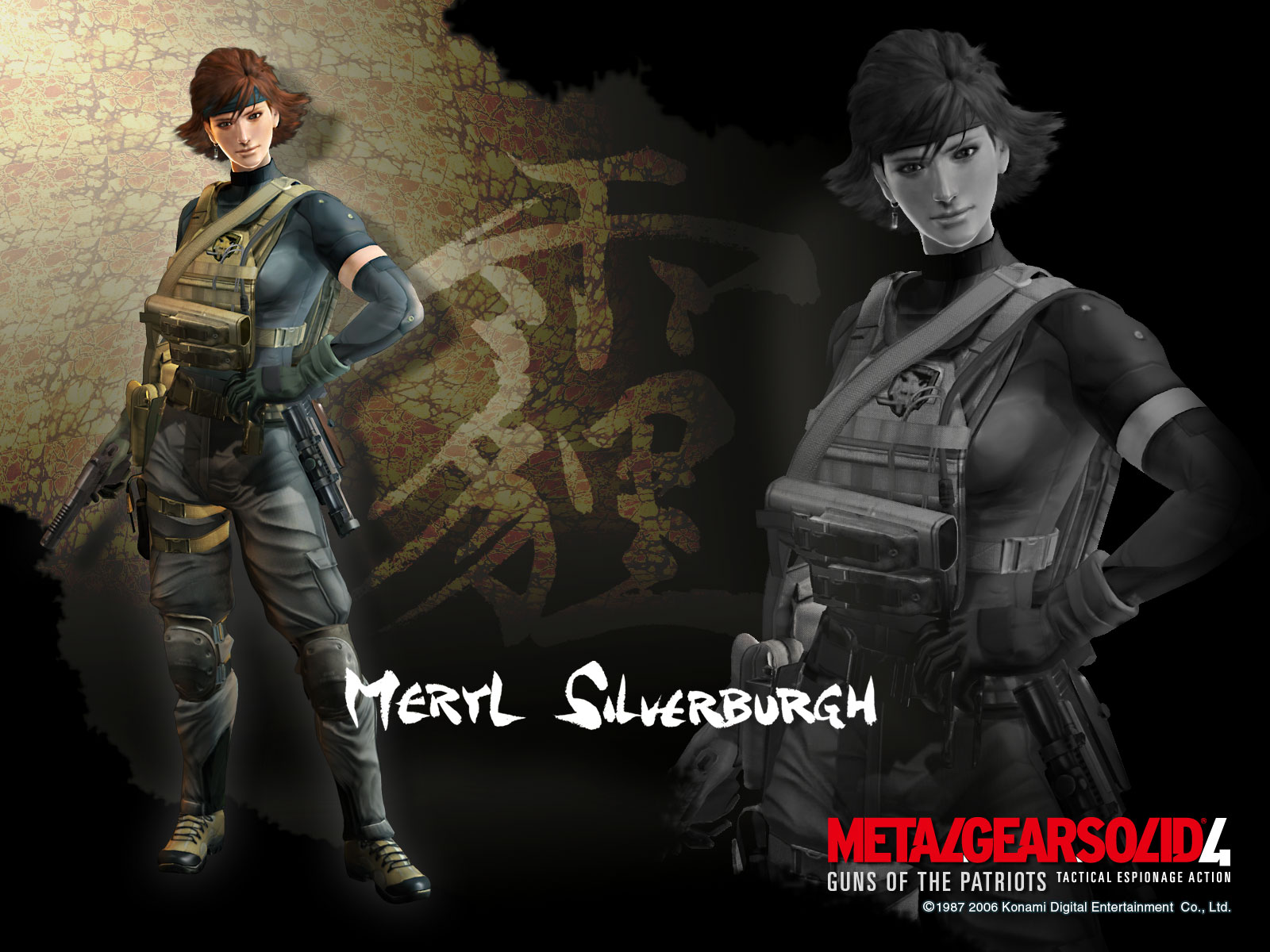 Official MGS4 Meryl Silverburgh Wallpaper - Metal Gear Solid 4 ...