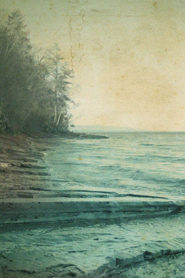 Vintage Landscape iPhone Wallpaper