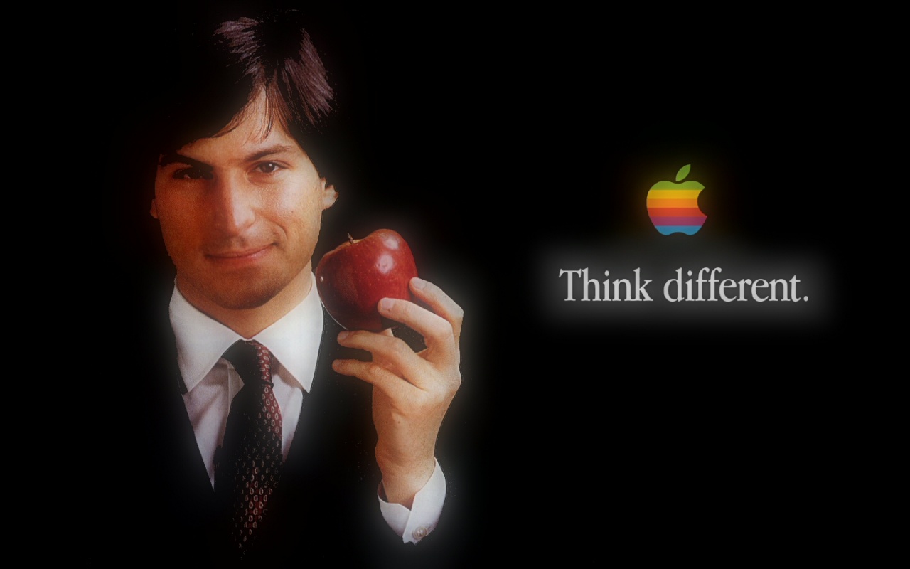 Steve Jobs with Apple : Desktop and mobile wallpaper : Wallippo