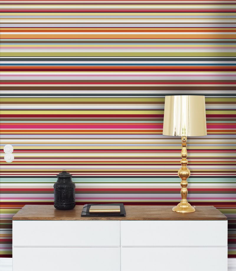 Stripes Mural by Mr Perswall : Wallpaper Direct