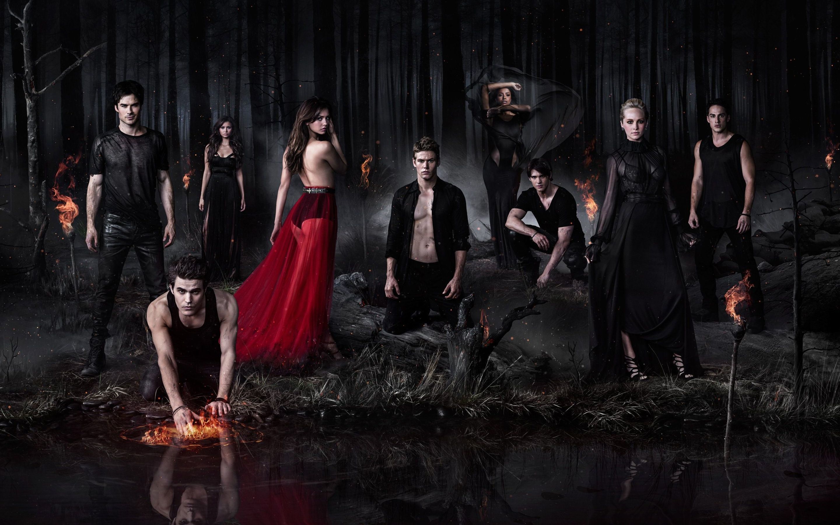 the vampire diaries, tv, poster film, river, hd, background, wallpaper