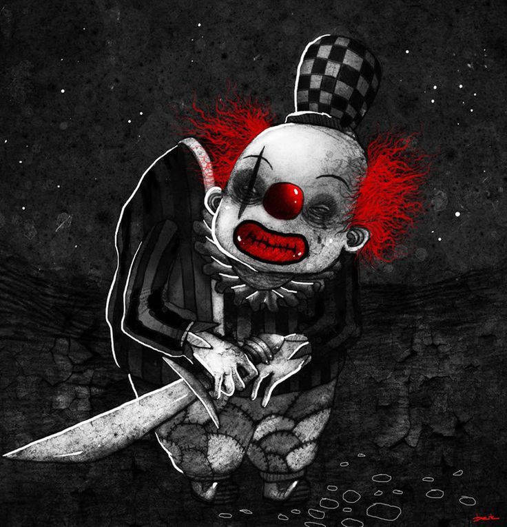 Scary Killer Clowns | Digital Drawing: 50 Scary Clowns that Will ...