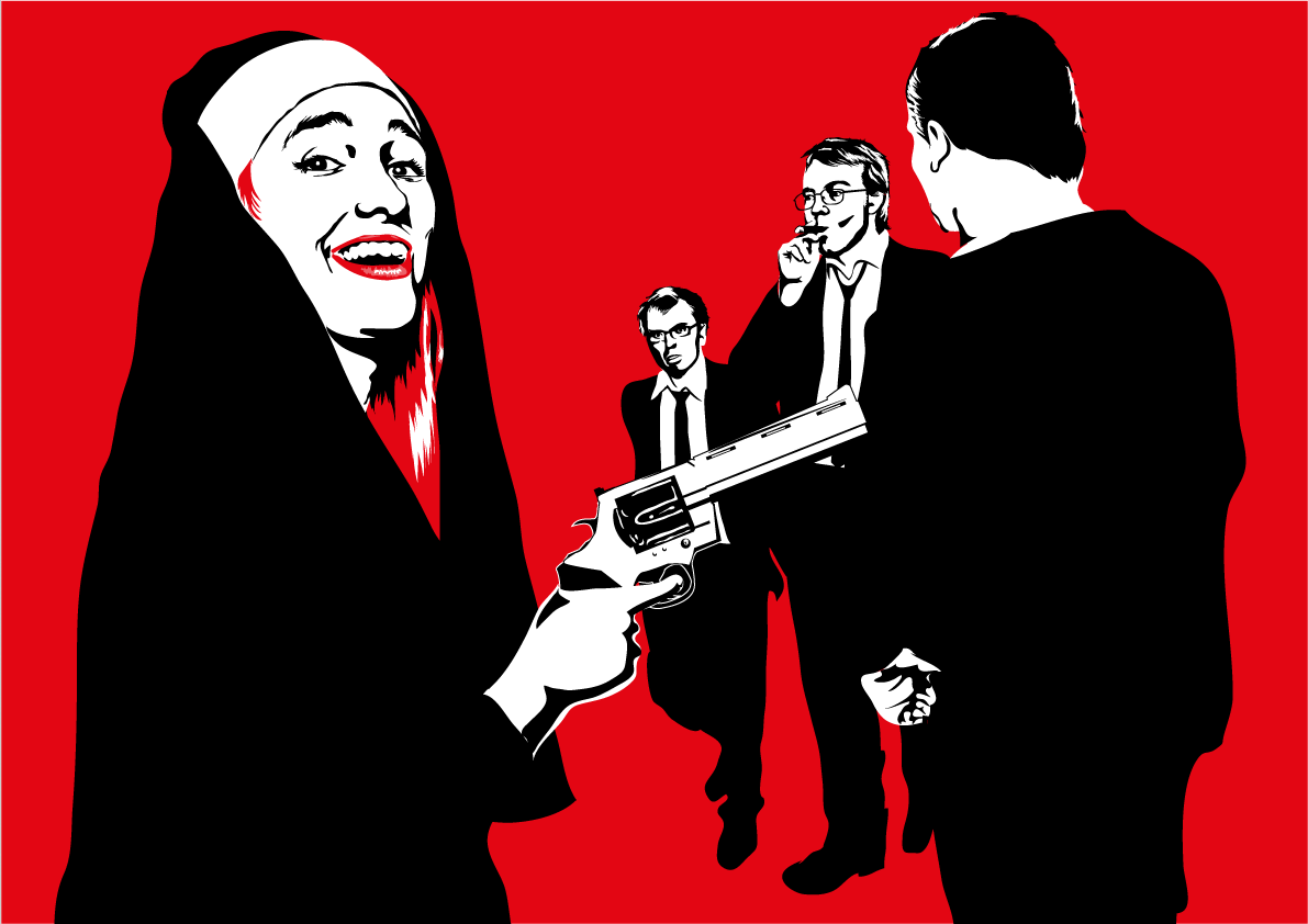 Killer Clown Nun and the Gang by tuonenjoutsen on DeviantArt