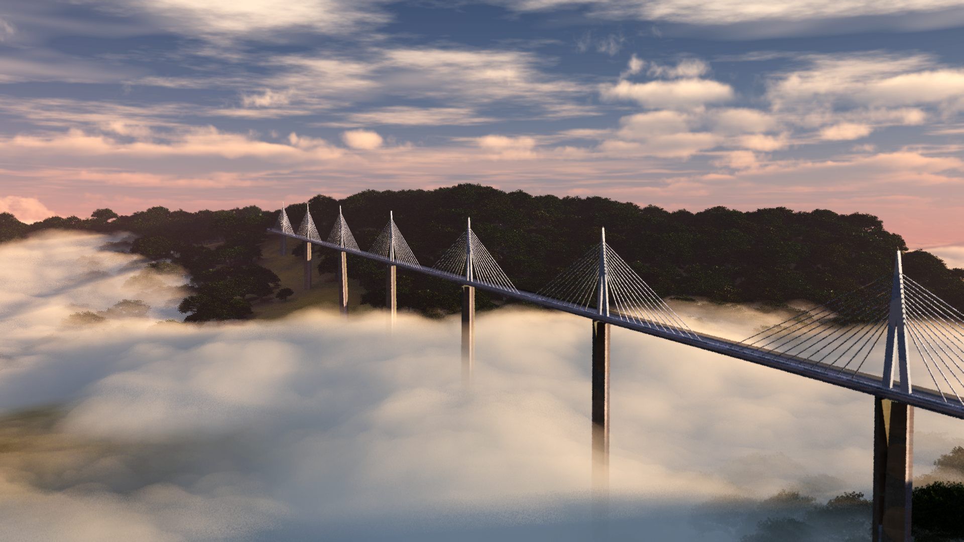Millau Viaduct Wallpaper HD Of Longest Bridge in The World