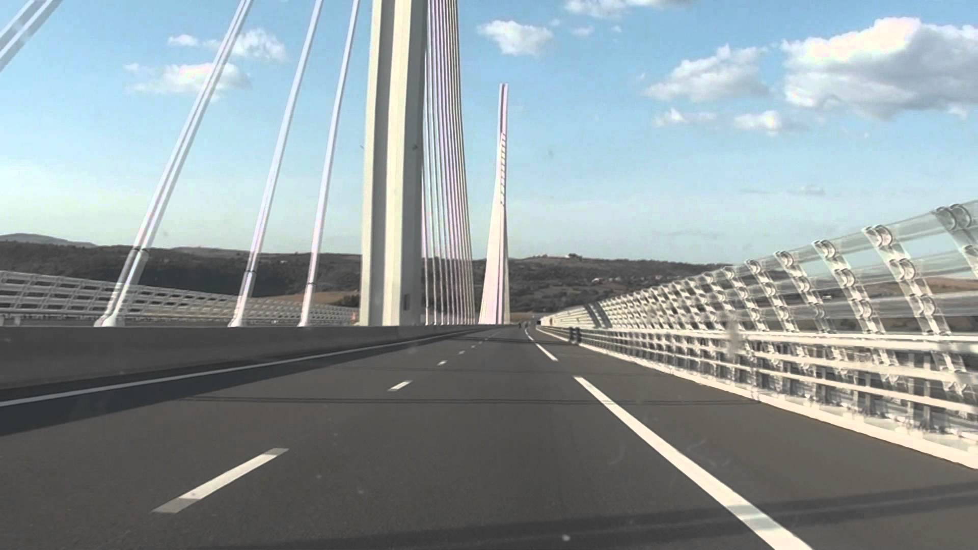 Riding over the Millau Viaduct 2011 - YouTube