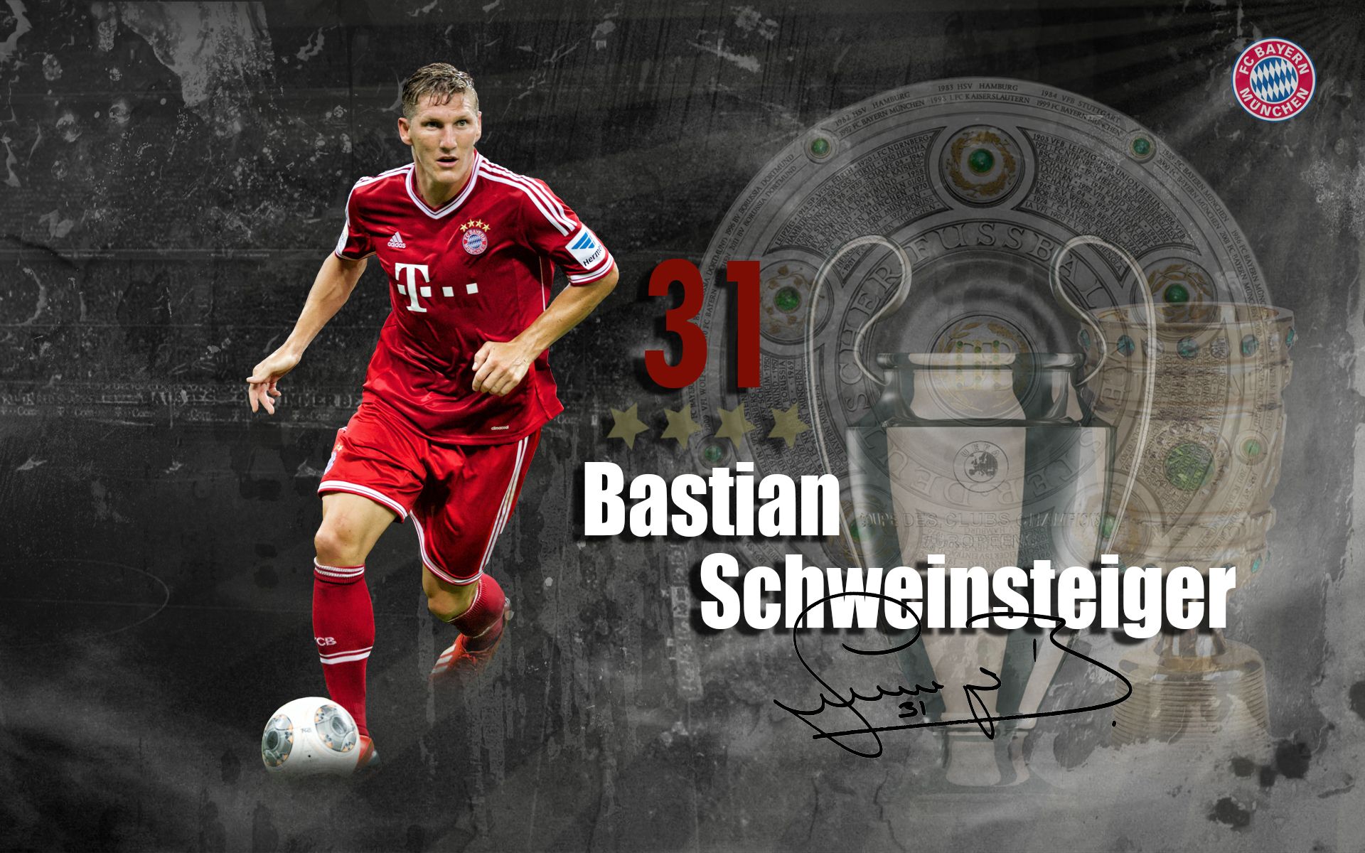 The best halfback of Bayern Bastian Schweinsteiger 049667