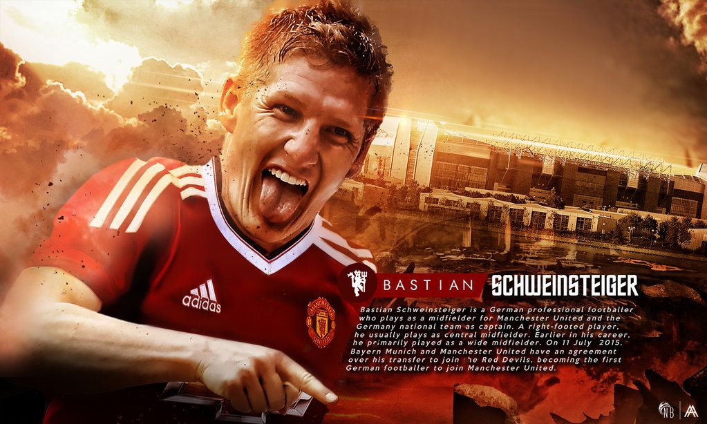 Bastian Schweinsteiger Manchester United Wallpaper by AlbertGFX