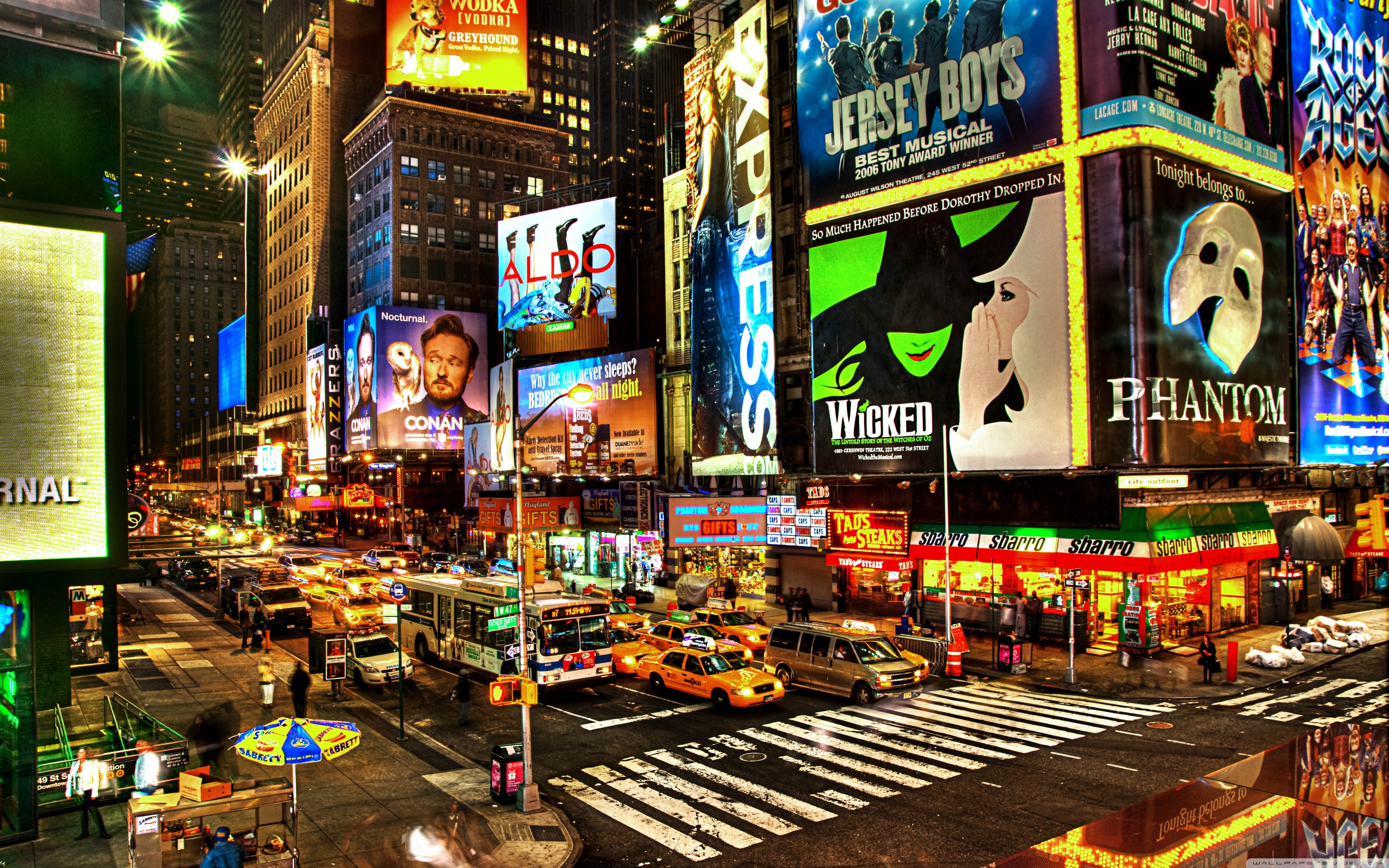 Street Advertising In New York Wallpaper Full HD [3840x2400 ...