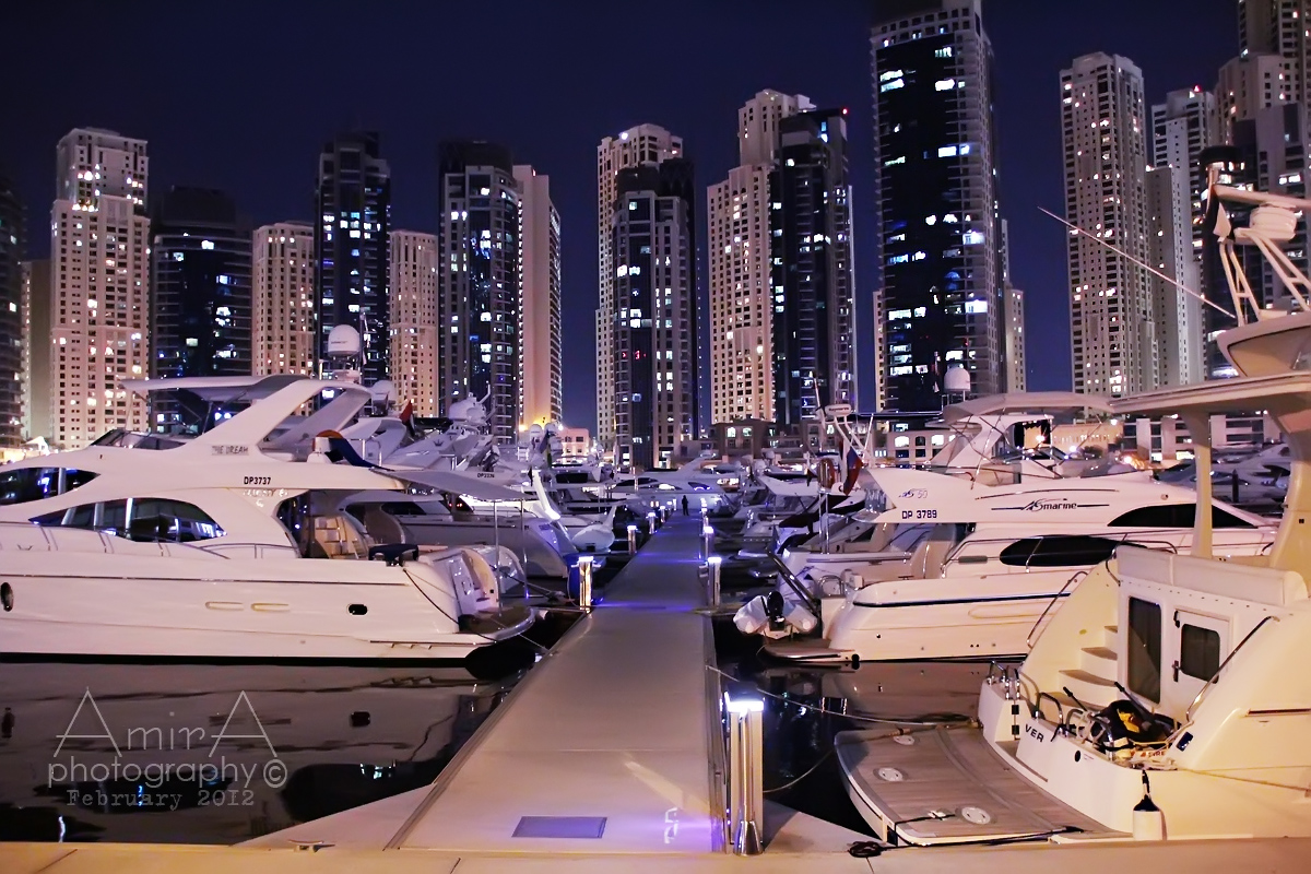 night Dubai Marina 9 by amirajuli on DeviantArt