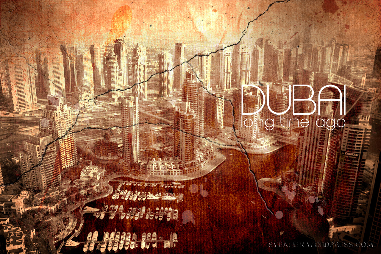 Dubai Wallpaper | Creative Graphic Design in the Middle of Middle ...