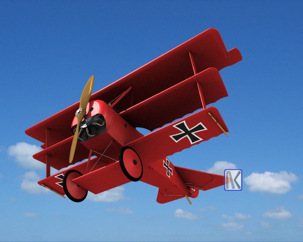 Fokker DR1 Red Baron 1b by kxlexk on DeviantArt