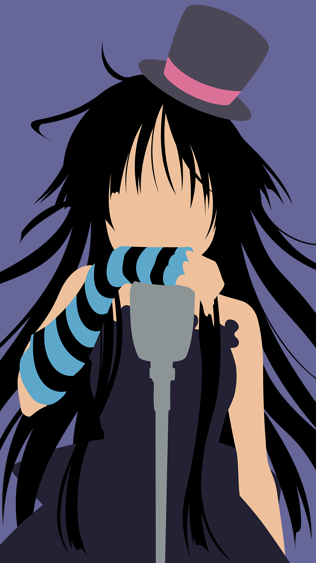 Mio Minimalistic Phone Wallpaper - K-on! by Co1onel on DeviantArt