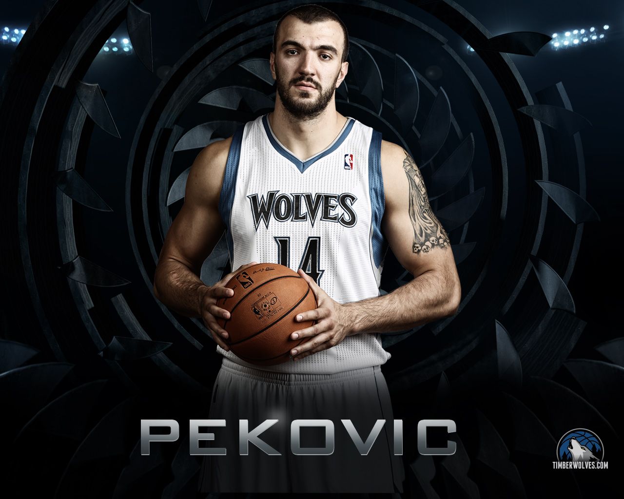 Nikola Pekovic New NBA Timberwolves Wallpaper - Streetball