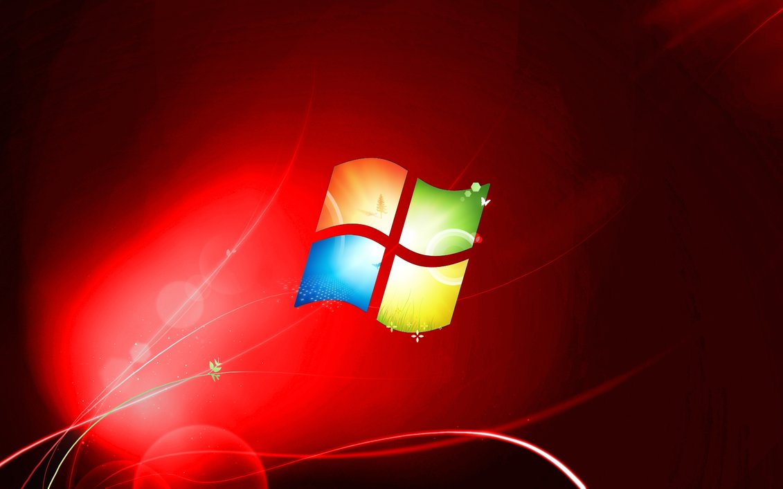 Windows 7 RED Wallpaper by DaBestFox on DeviantArt