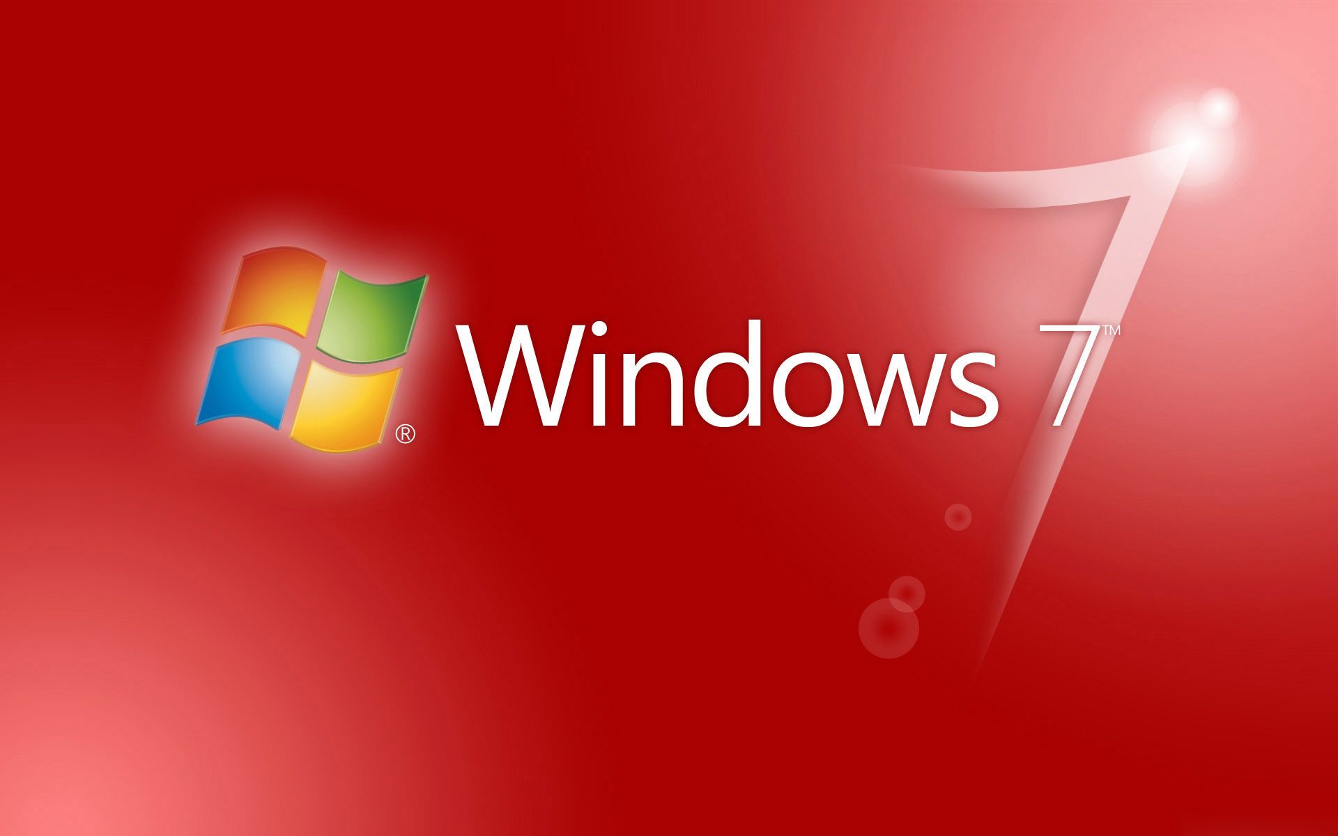Desktop Wallpaper Gallery Windows 7 windows 7 - Red sunrise