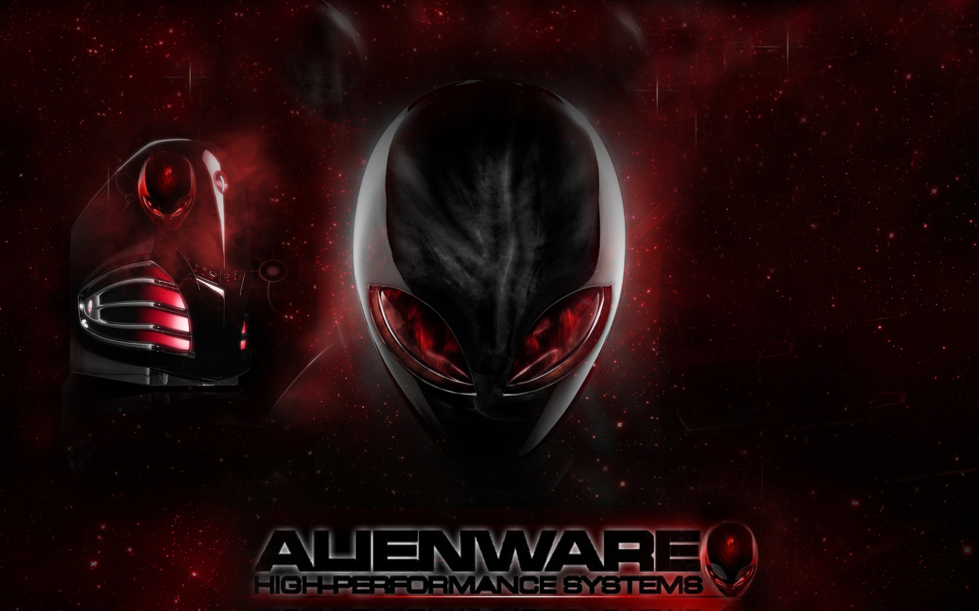 Alienware Red Top Windows 7 Themes
