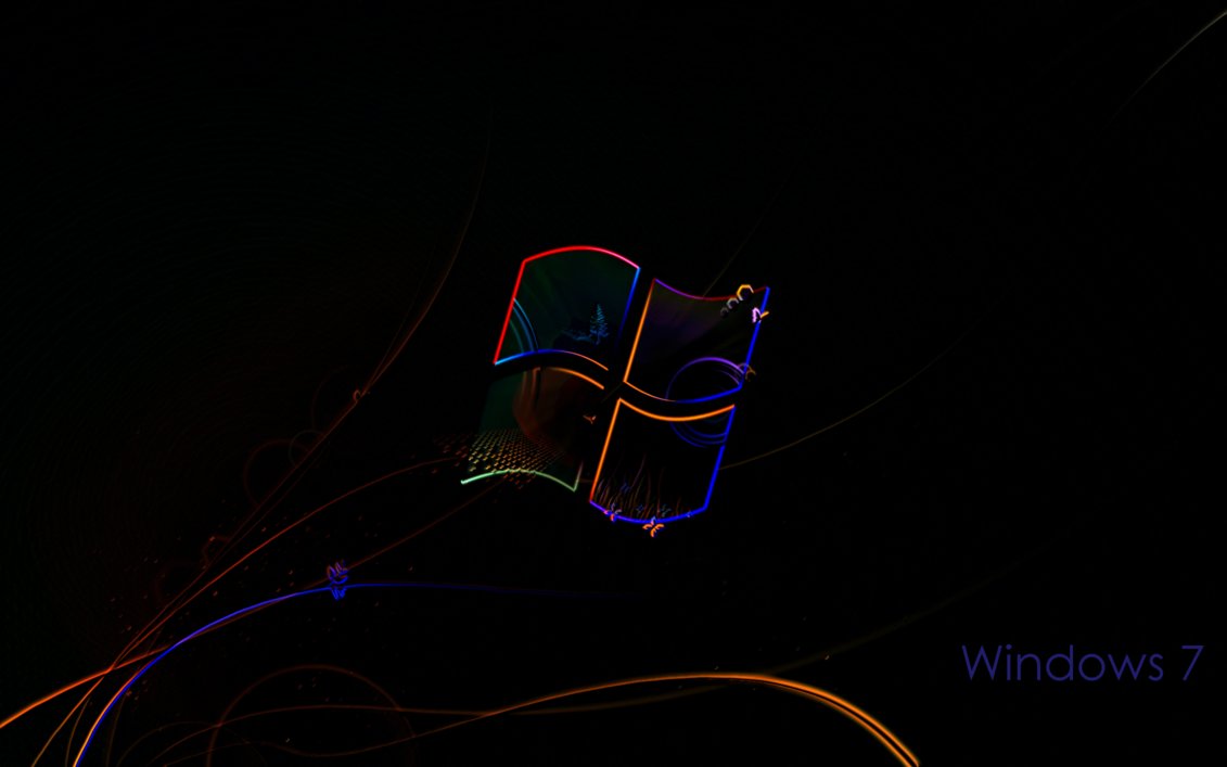 Windows 7 Neon Wallpaper by RedSparkZ on DeviantArt