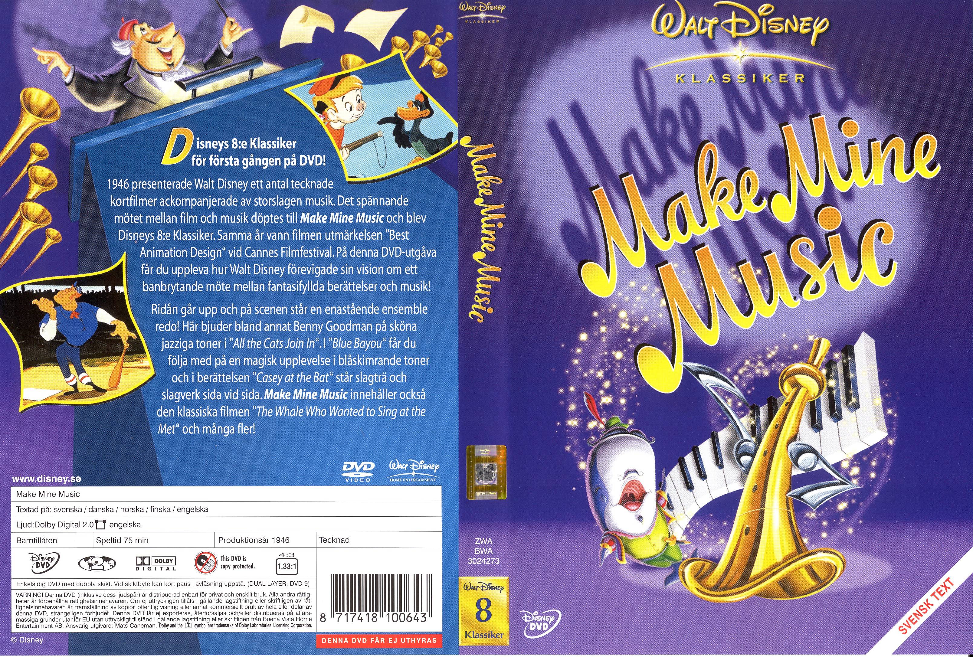 Make Mine Music (DVD Cover) - Disney Wallpaper