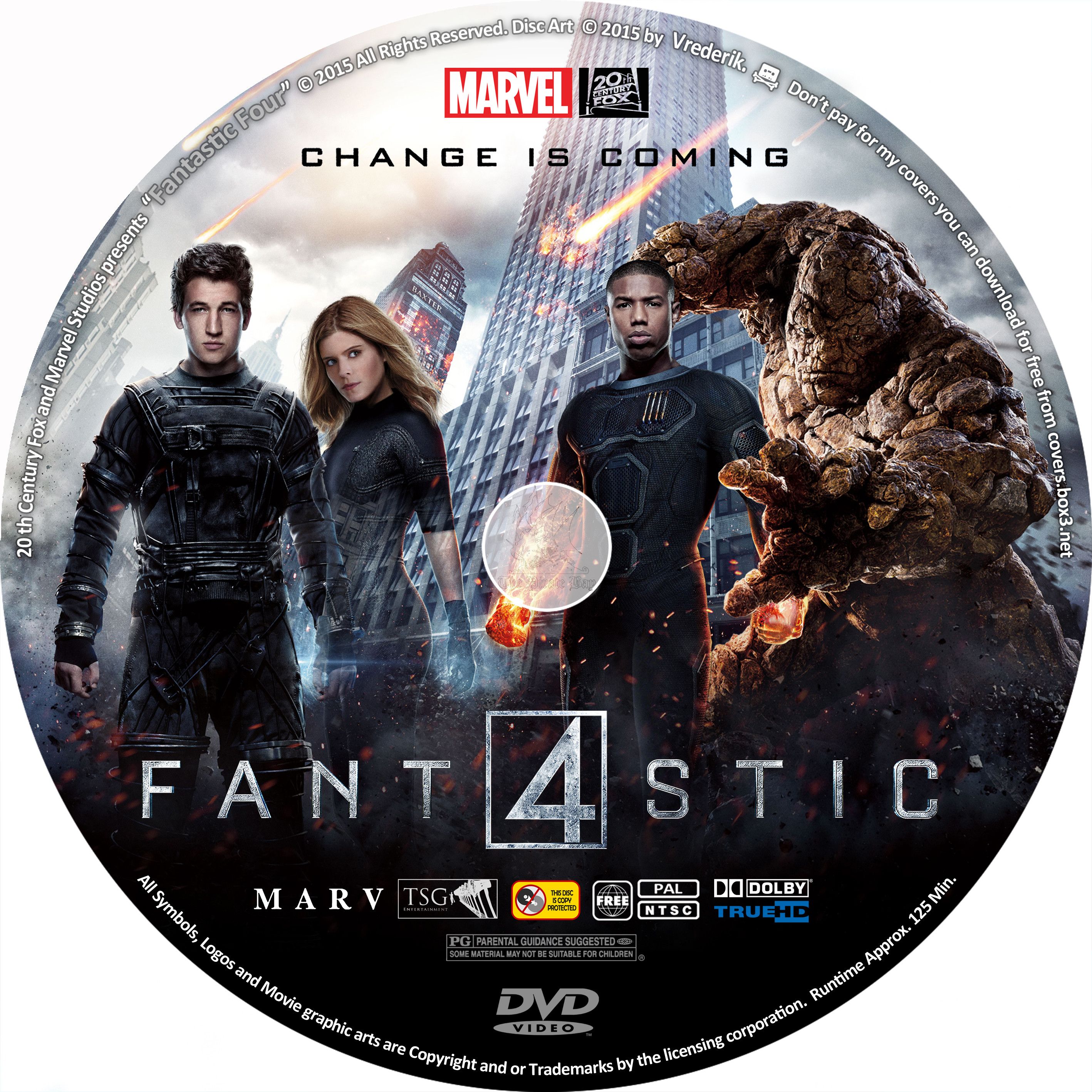 COVERS.BOX.SK ::: Fantastic Four (2015) Blu-ray/3D & DVD + ...