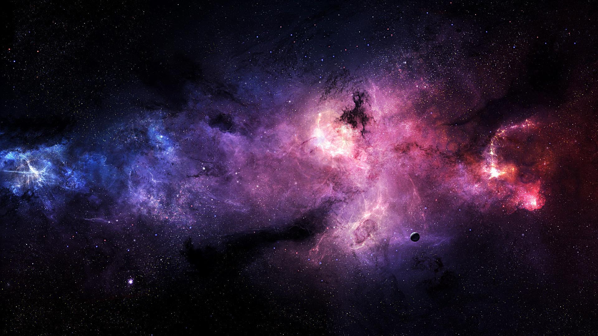 Purple Space Wallpaper - All Wallpapers New