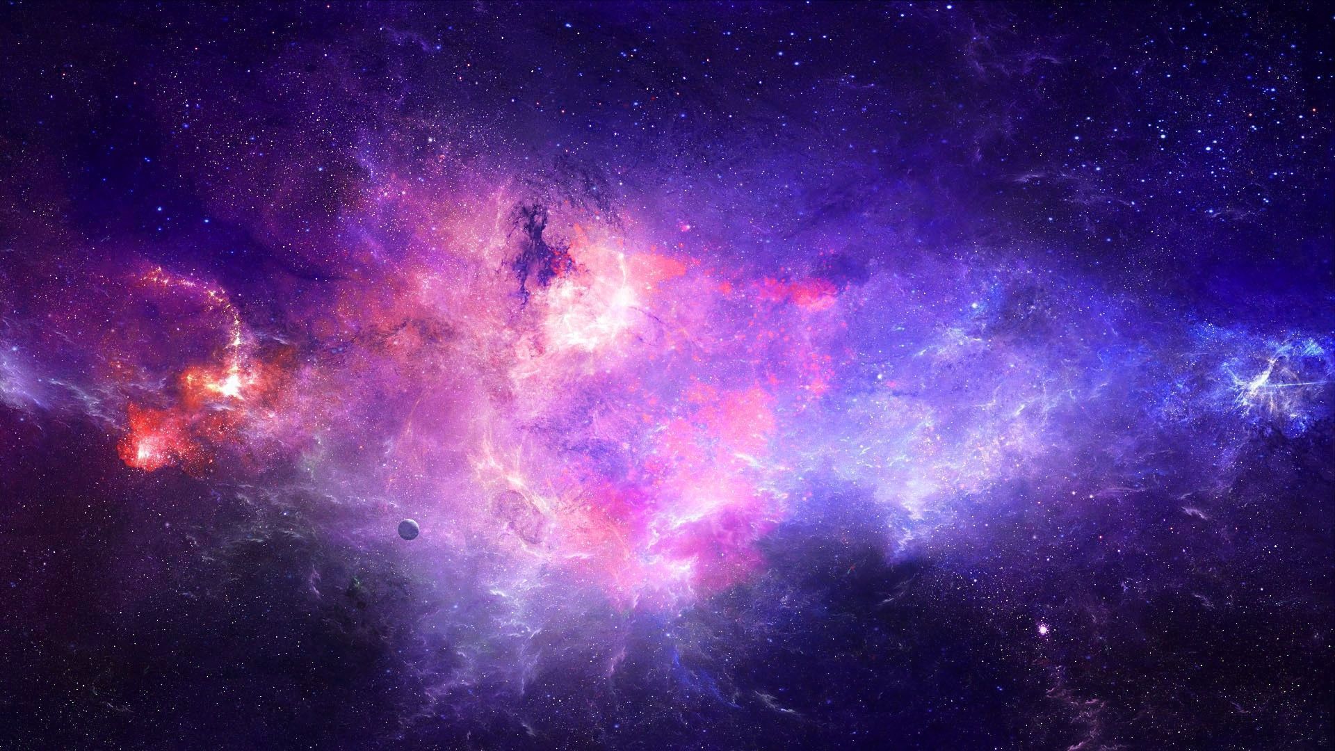 Blue Space Galaxy Wallpaper - Pics about space