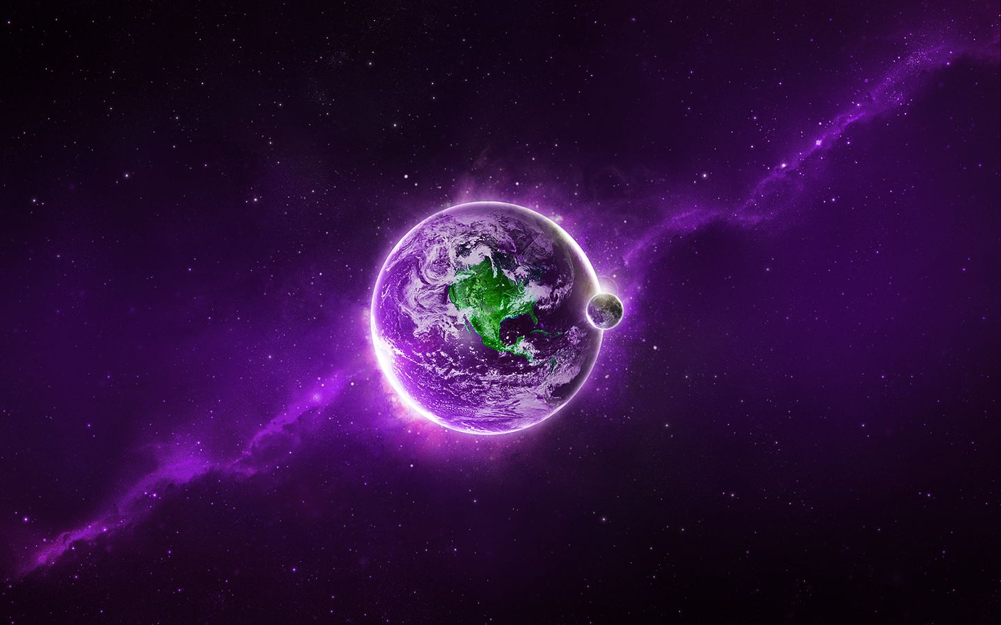Full HD Wallpapers + Purple, Space, Planets, Stars, Earth
