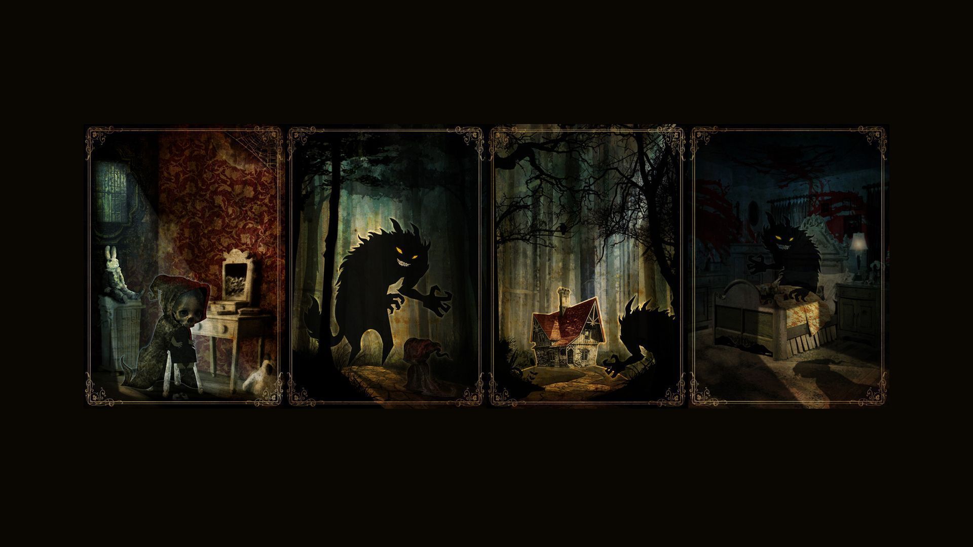 Little Red Riding Hood And The Wolf Wallpapers HD