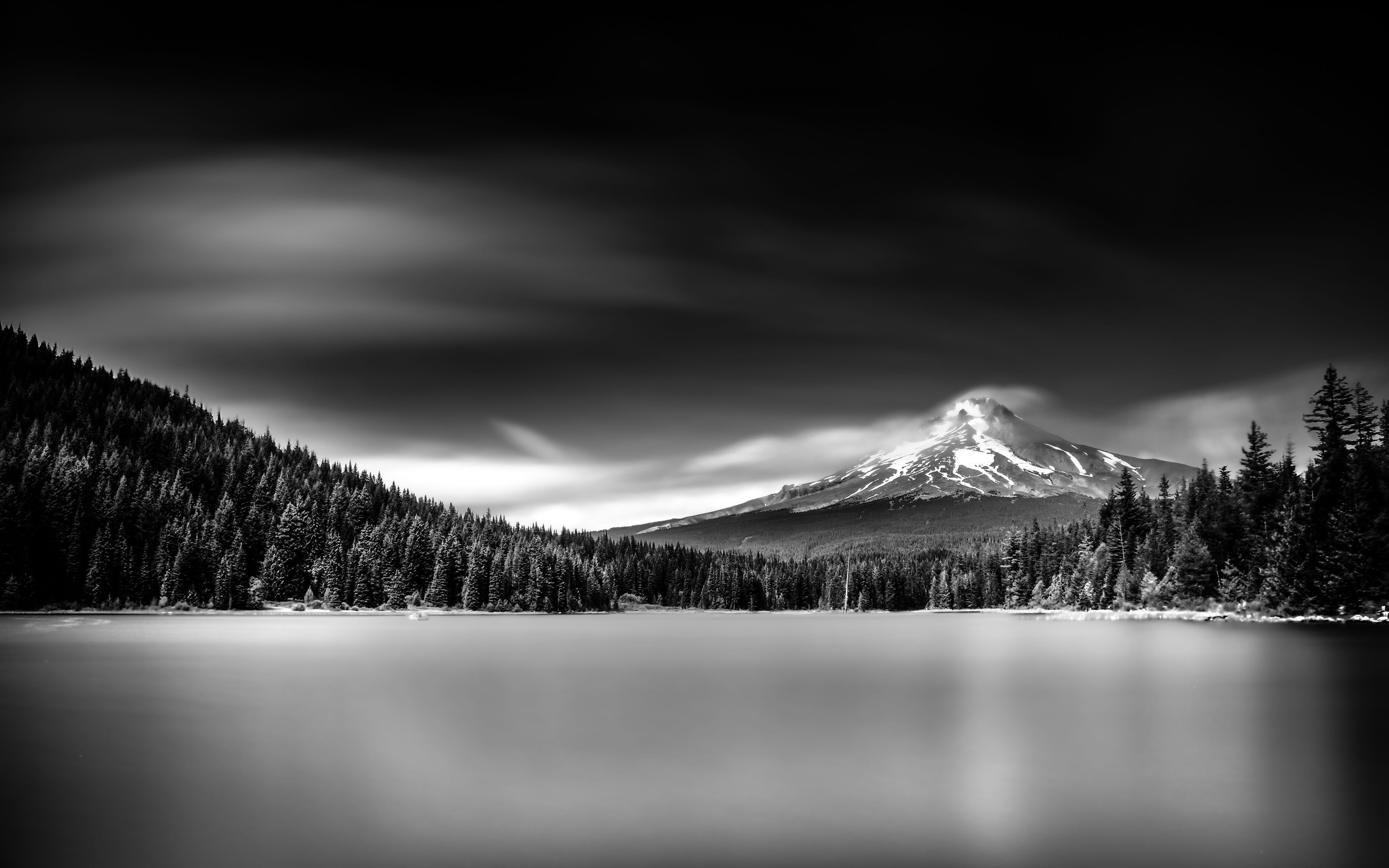 Reflection of Mount Hood in Trillium Lake, USA wallpapers and other