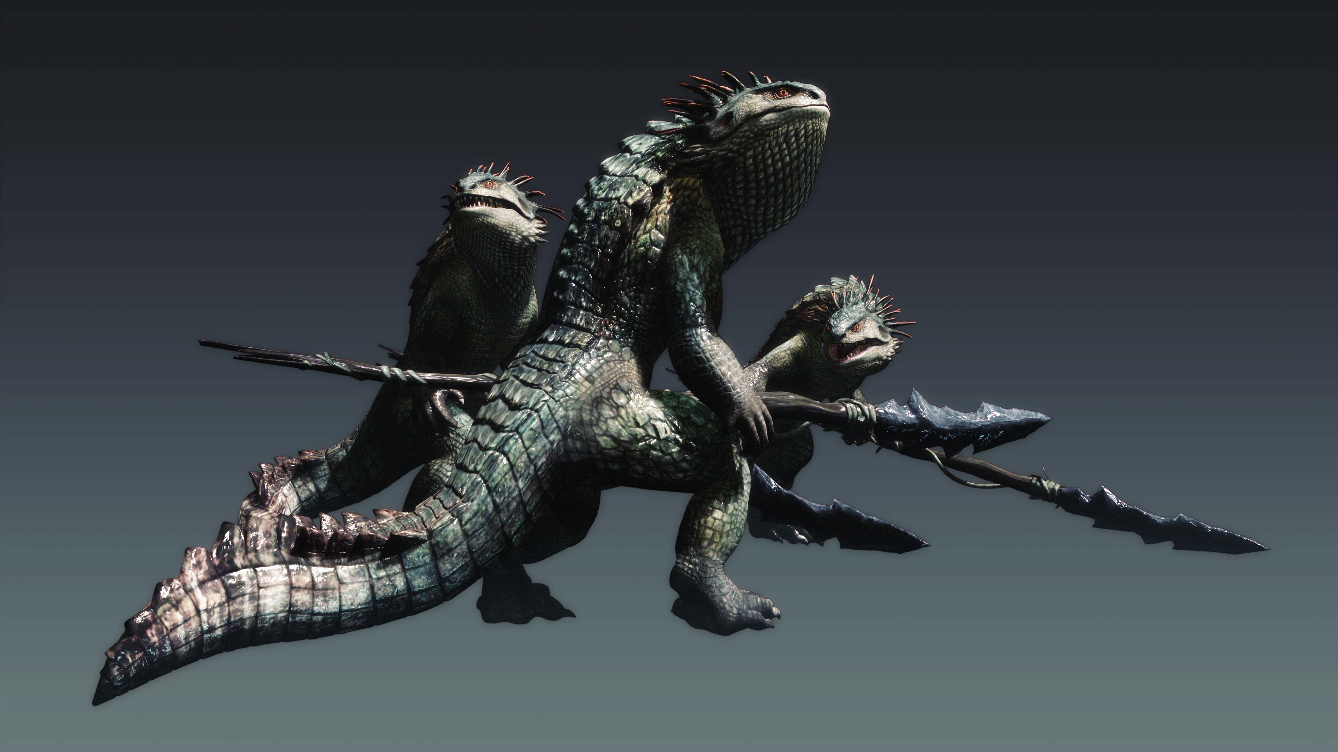DRAGONS DOGMA fantasy game monster iguana wallpaper 4500x2531