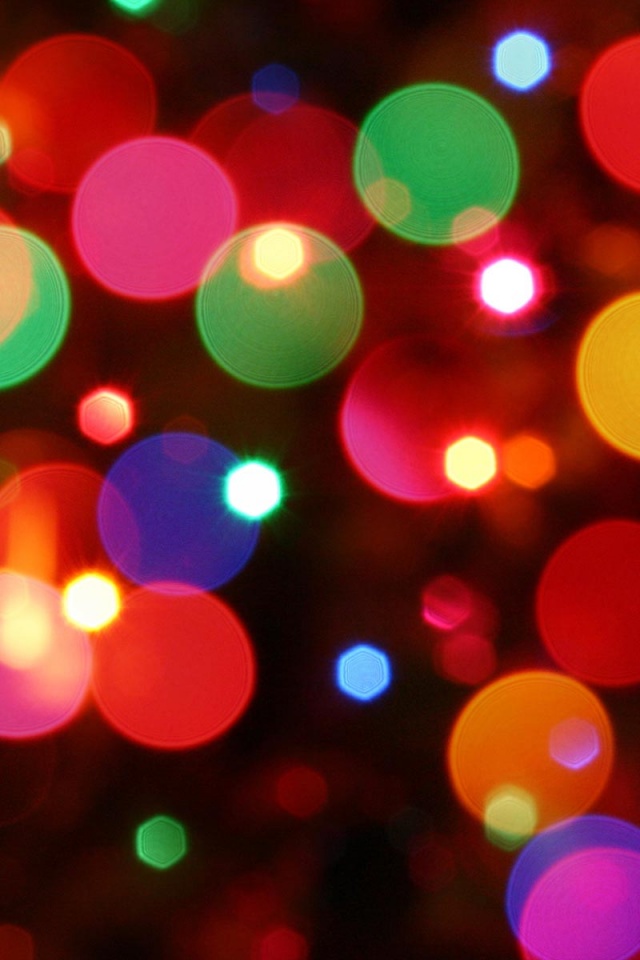 640x960 Holiday Lights Iphone 4 wallpaper