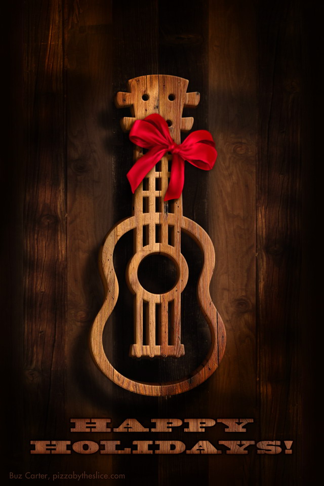 Ukulele “Old West” Holiday iPad & iPhone Wallpapers | Pizza By The ...