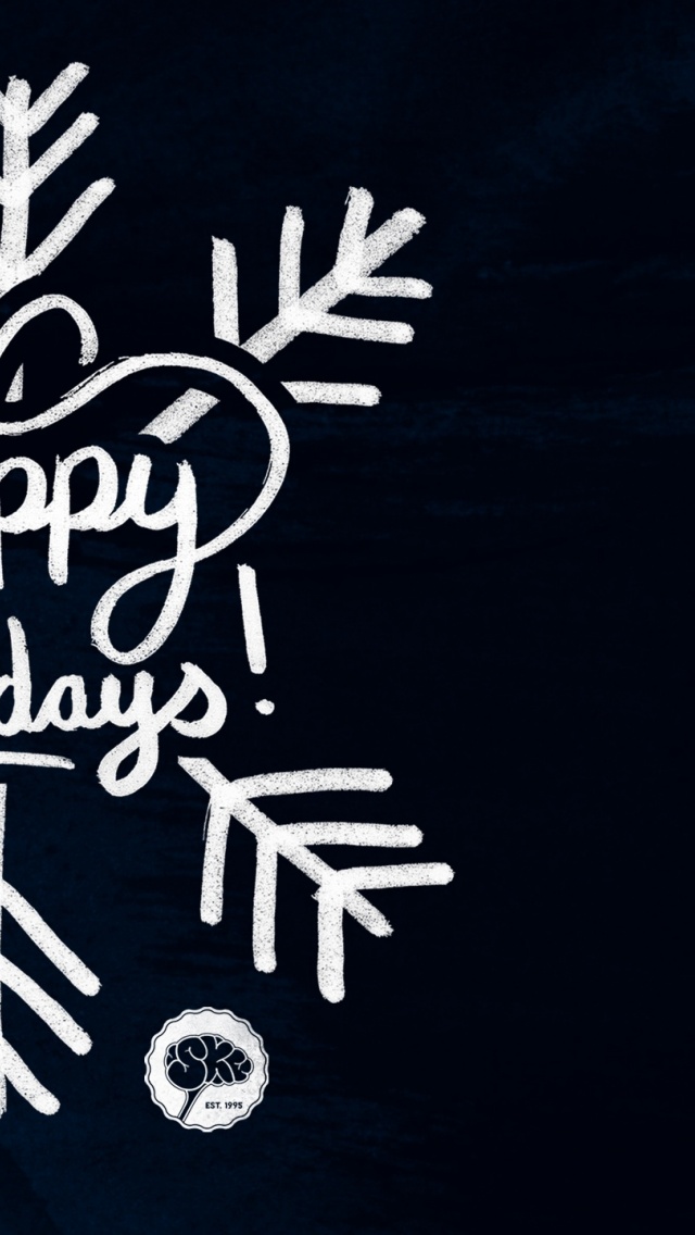 640x1136 Holiday Hand-lettering Iphone 5 wallpaper