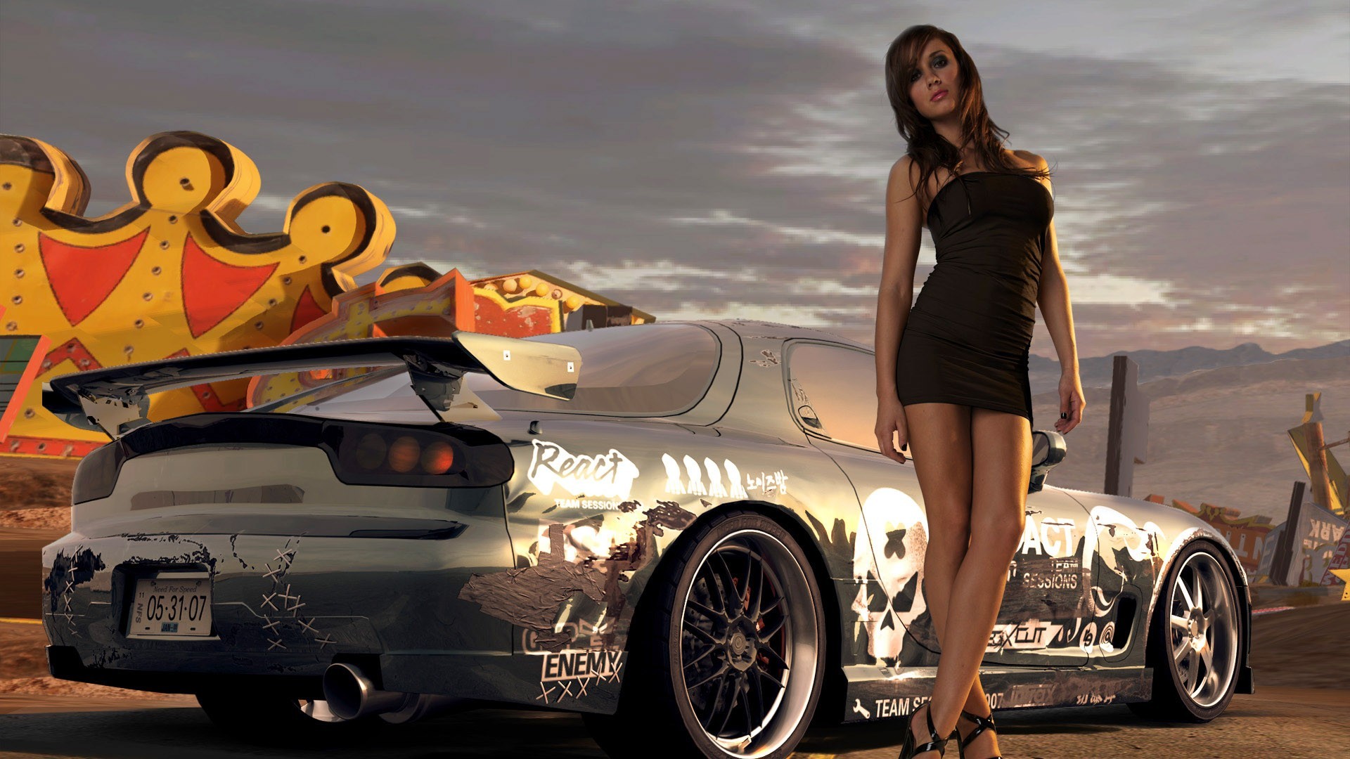 Krystal Forscutt and Mazda RX-7, need for speed, nfs, prostreet ...