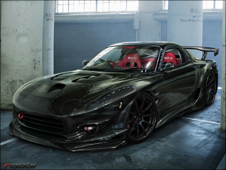 Mazda RX7 Black Wallpaper - HD Wallpapers | Cars | Pinterest | Rx7 ...