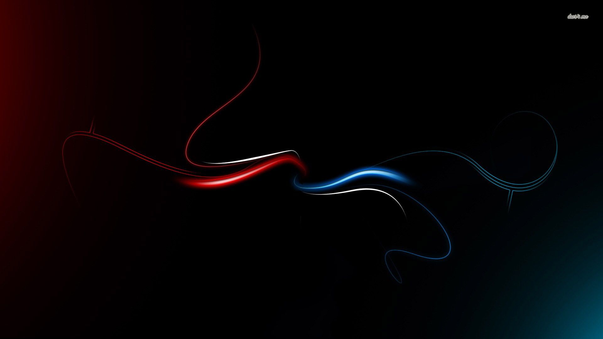 Red and blue curves wallpaper - Abstract wallpapers - #10462