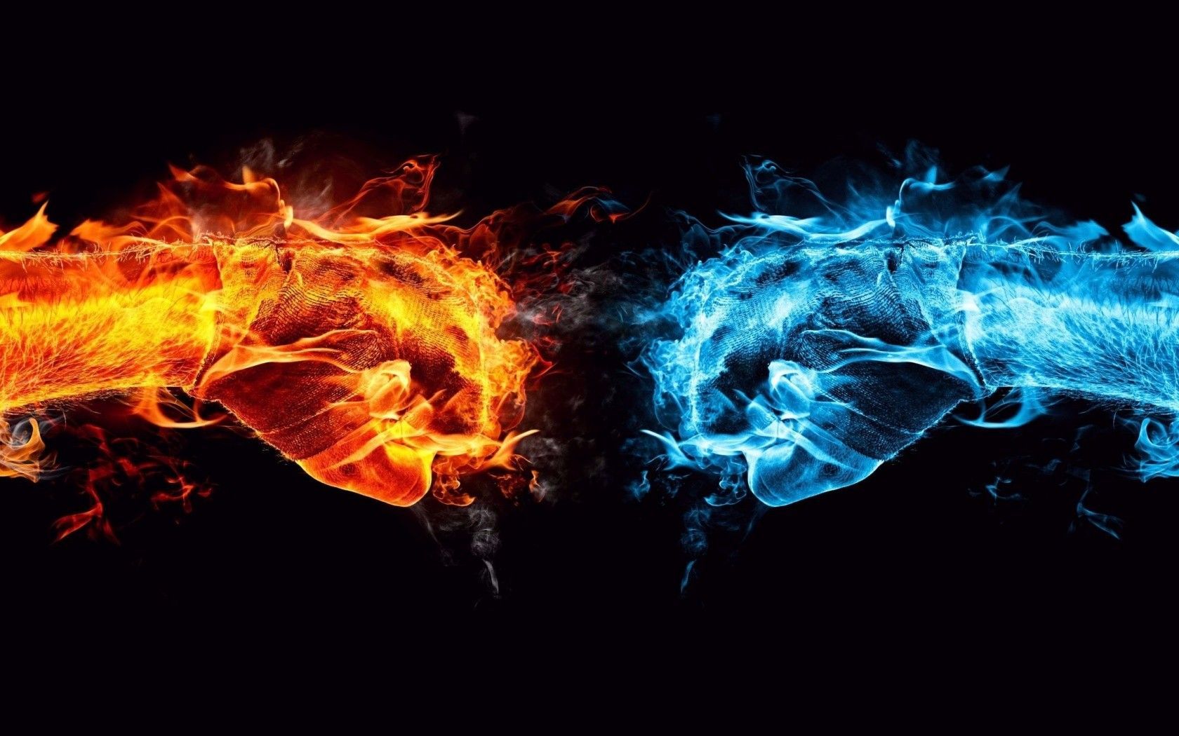 IMAGE | fire and ice wallpaper abstract