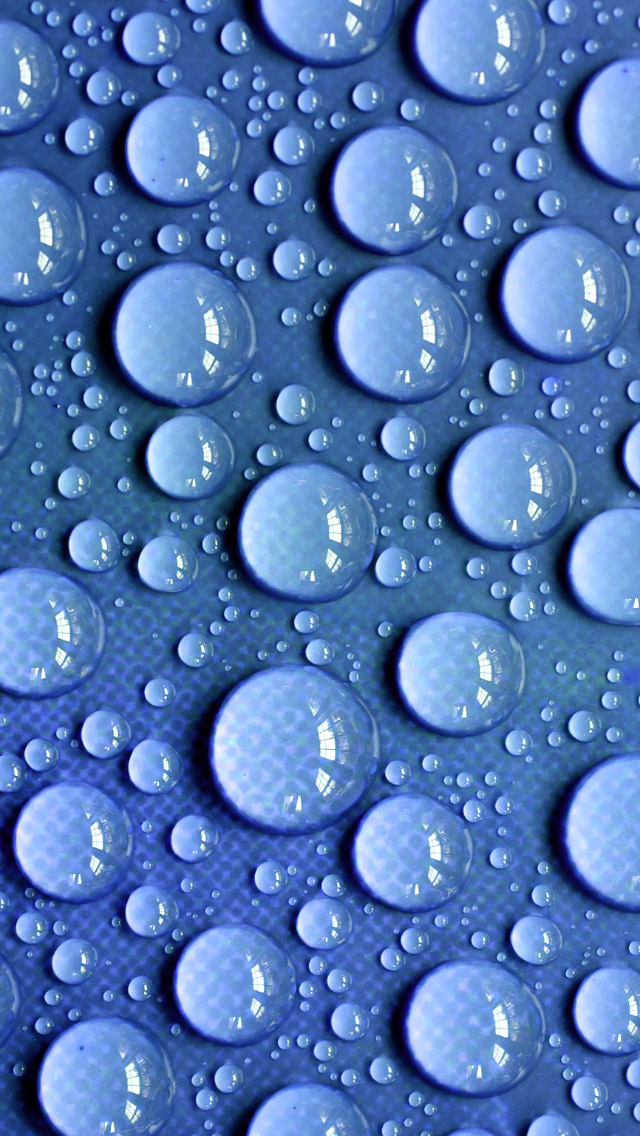 FREEIOS7 | raindrops-blue - parallax HD iPhone iPad wallpaper