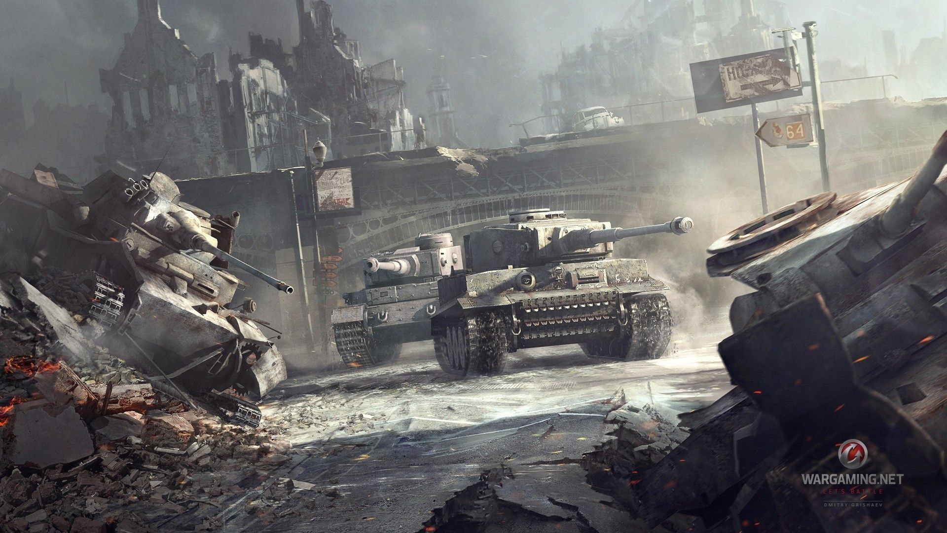 Wallpapers World Of Tanks Wot Tiger P German Heavy 1920x1080 ...