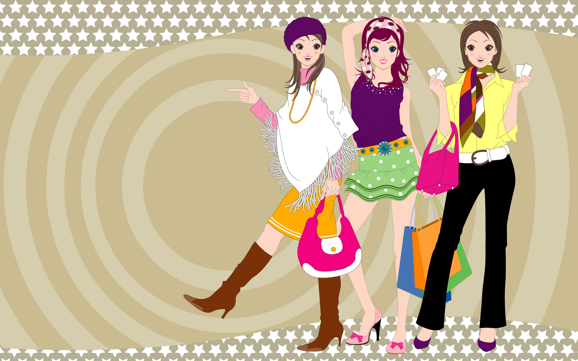 High Resolution Animated Fashion Girls Wallpaper FUll HD ...