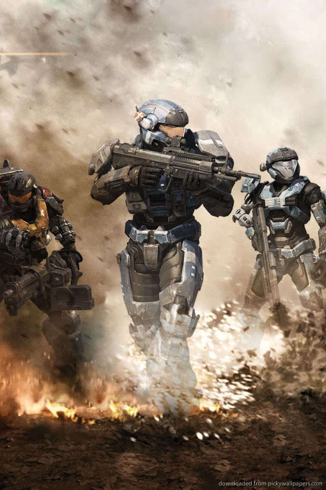 Download Halo Reach Characters Wallpaper For iPhone 4