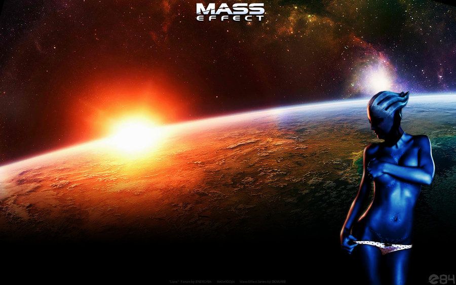 DeviantArt: More Like Mass Effect Liara T'soni Asari Wallpaper by ...