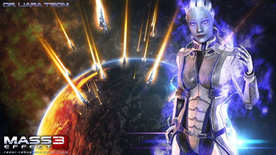 Mass Effect Wallpaper - Liara T'Soni by razor-rebus on DeviantArt